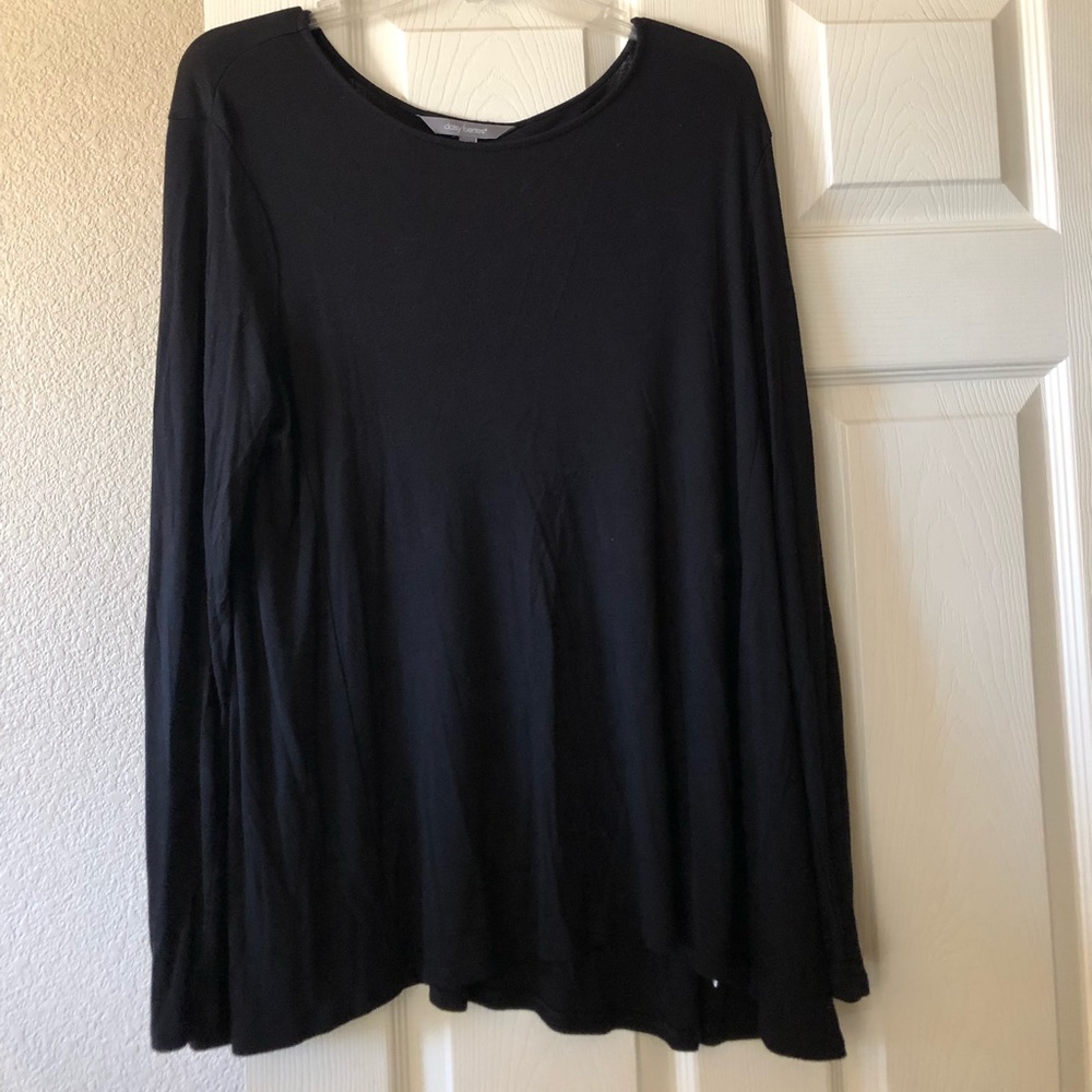 Daisy Fuentes XL Black Long Sleeve